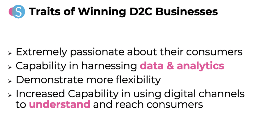 traits of winning in D2C business